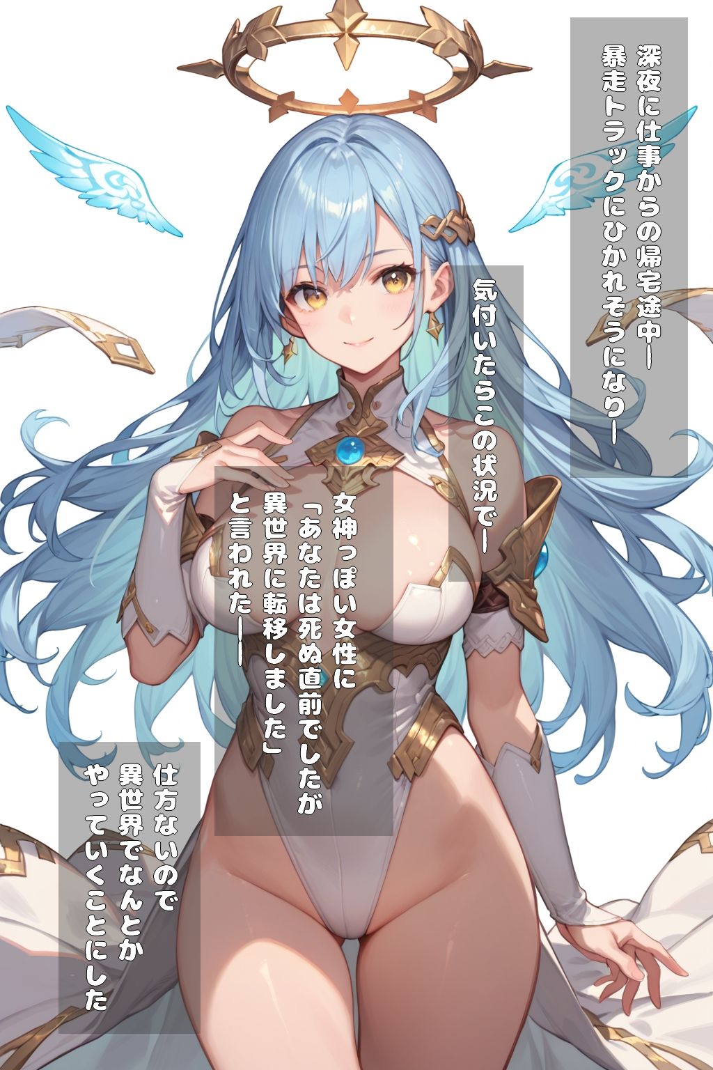 異世界に転移してエッチな支援するハケン生活はじめました  第0話・第1話 サンプル2ページ目