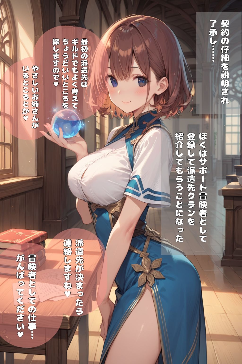 異世界に転移してエッチな支援するハケン生活はじめました  第0話・第1話 サンプル5ページ目