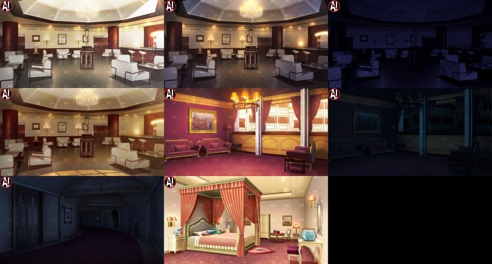 みにくる背景CG分割素材集『お屋敷編』part04C サンプル2ページ目