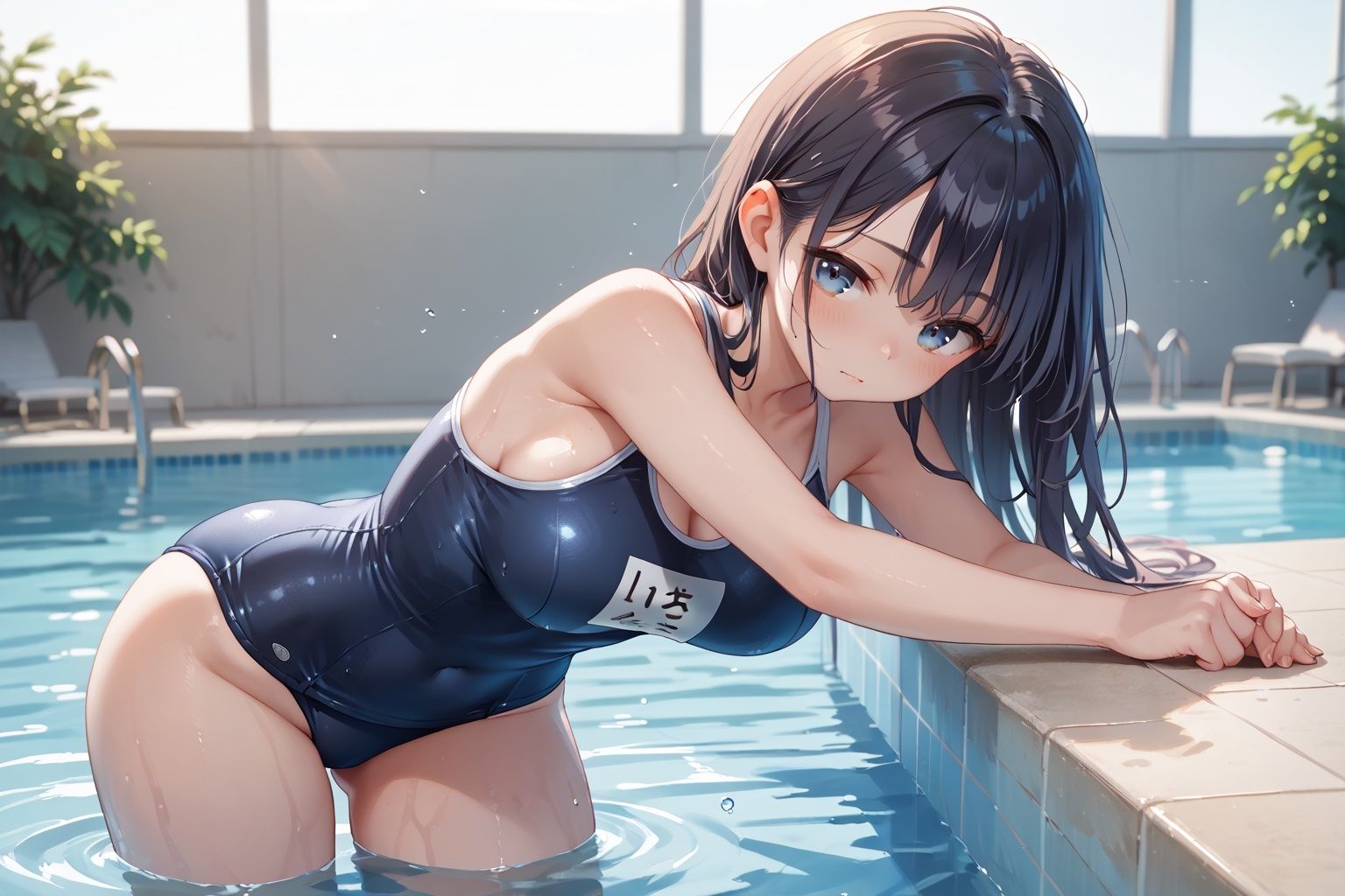 1年2組 スク水乱行学園 サンプル1ページ目