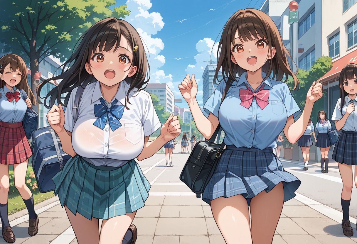 巨乳ハーレム学園の日常性活 サンプル7ページ目