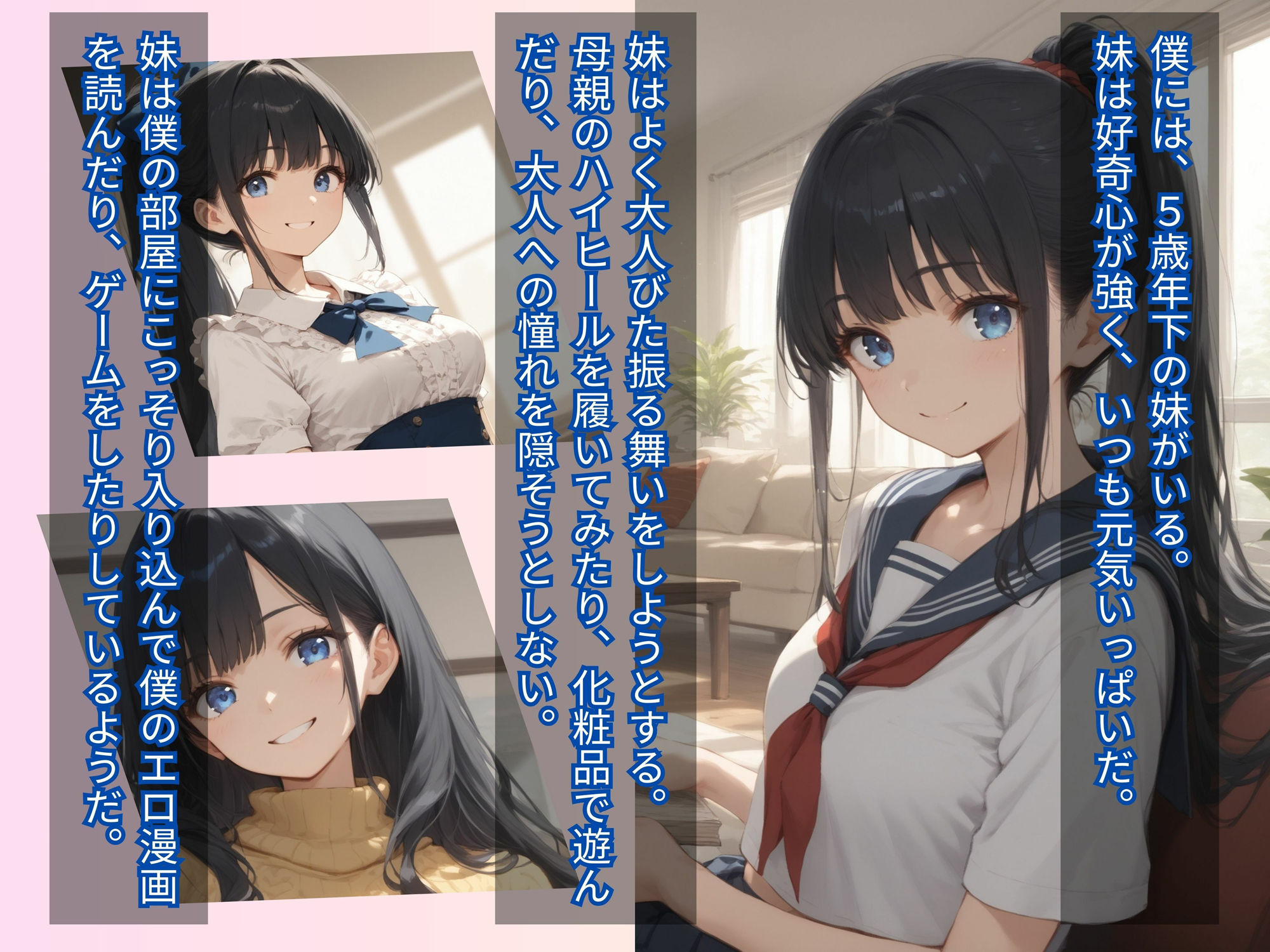 お兄ちゃん、私、早く、大人になりたい サンプル1ページ目
