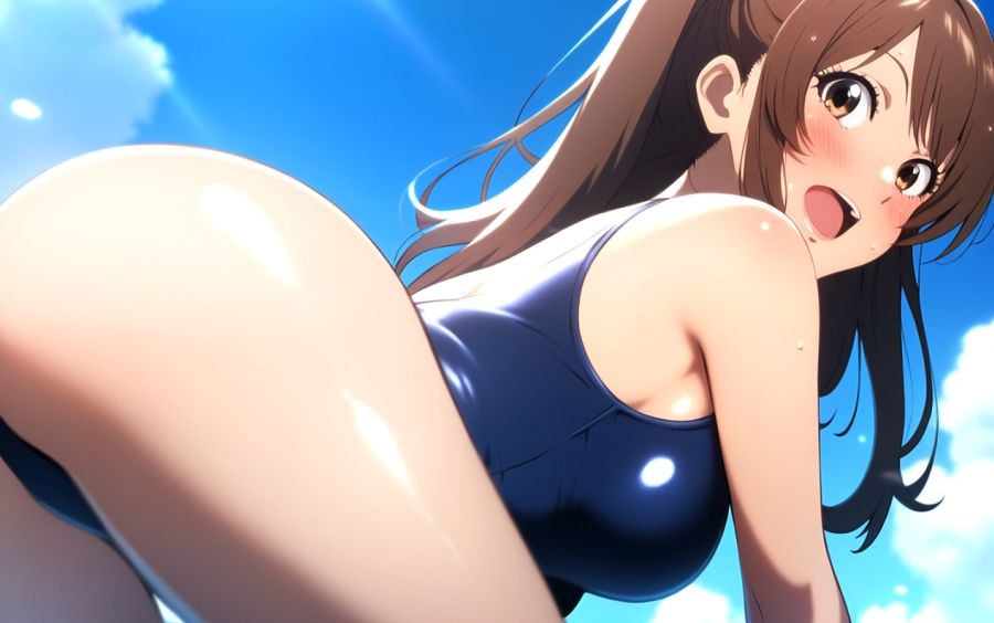 スク水愛花 サンプル9ページ目