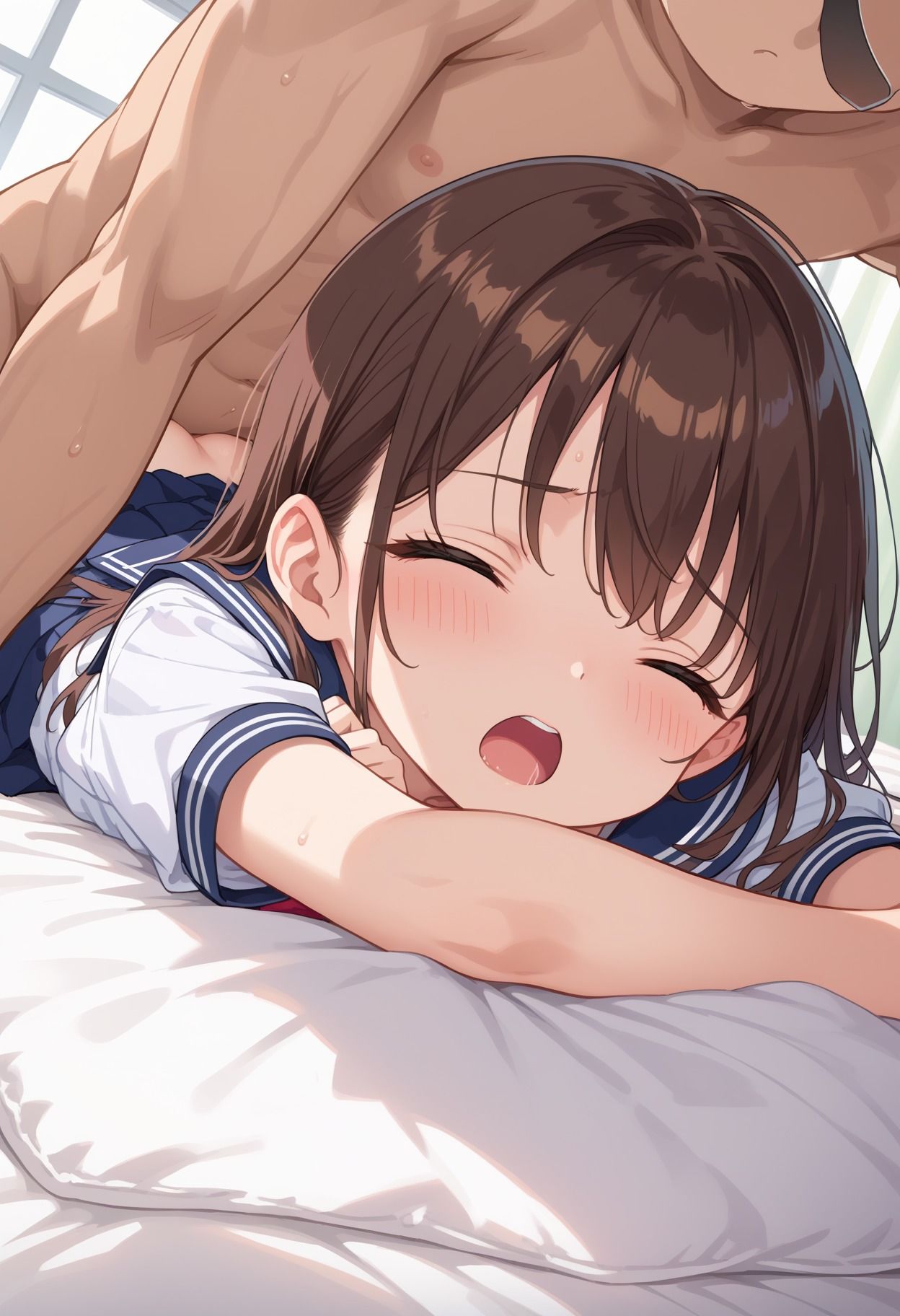 メスロリ孕ませ 娘の友達の半熟少女を孕ませる！ サンプル2ページ目