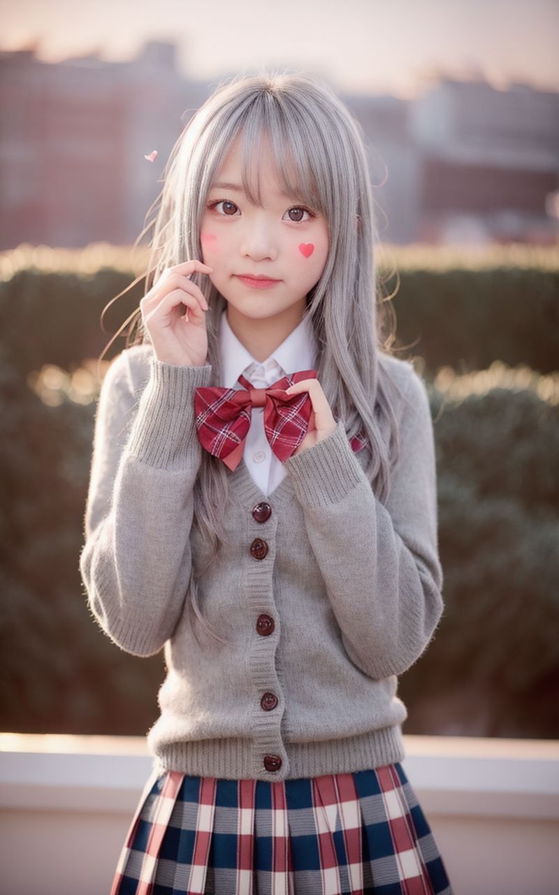 AI美女写真集┃バレンタインの乙女 サンプル7ページ目