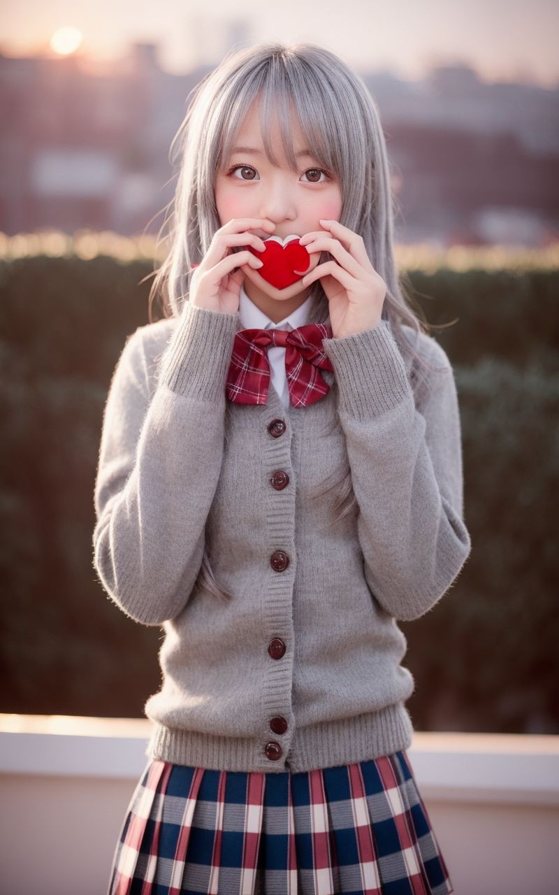 AI美女写真集┃バレンタインの乙女 サンプル10ページ目