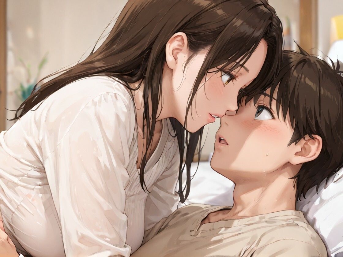 爆乳人妻-兄嫁と- サンプル1ページ目
