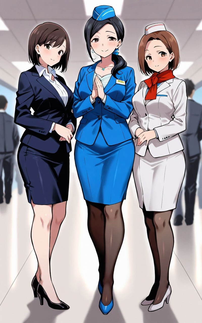 人妻CAに出会ったらハーレムになった話 サンプル1ページ目