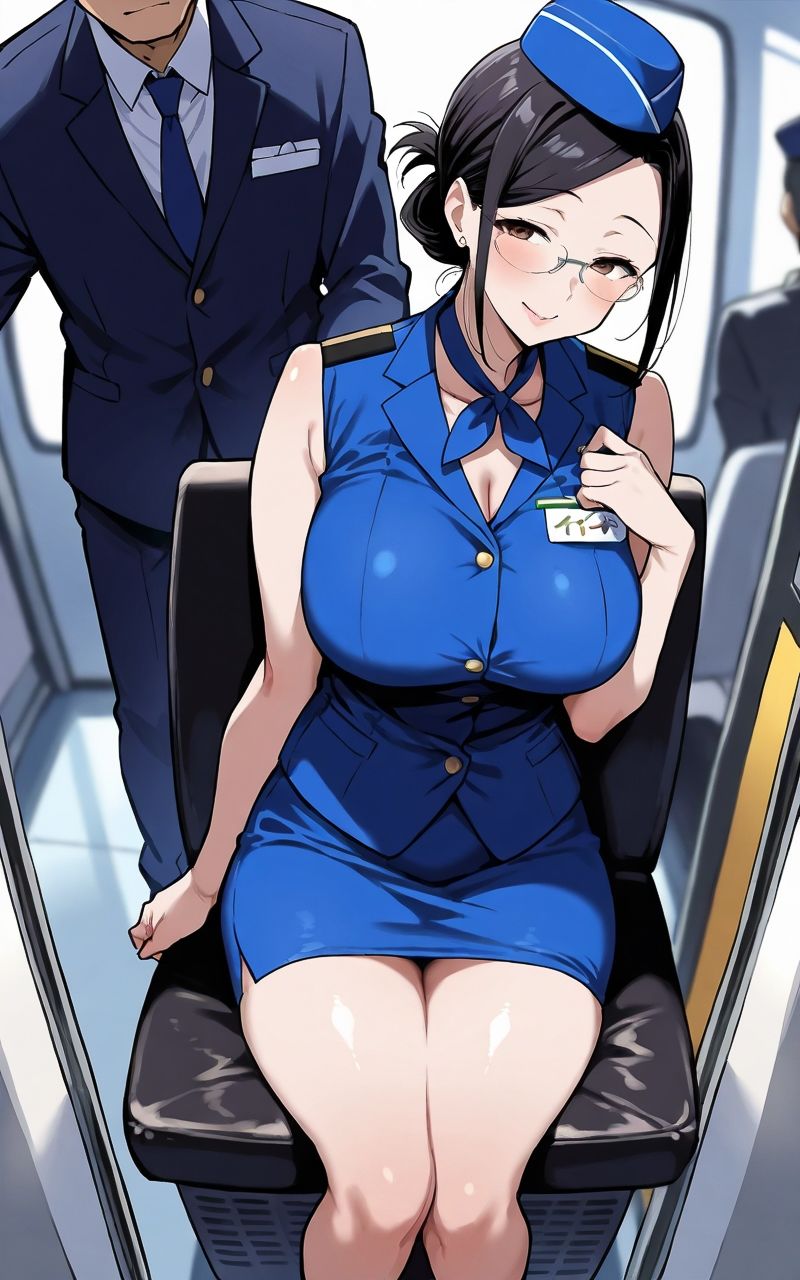 人妻CAに出会ったらハーレムになった話 サンプル6ページ目