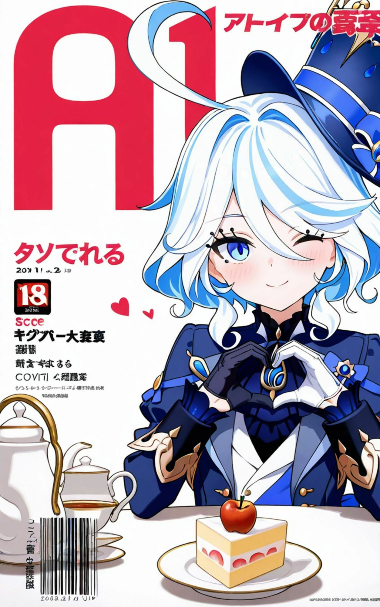 フリーナ×お茶会 サンプル1ページ目
