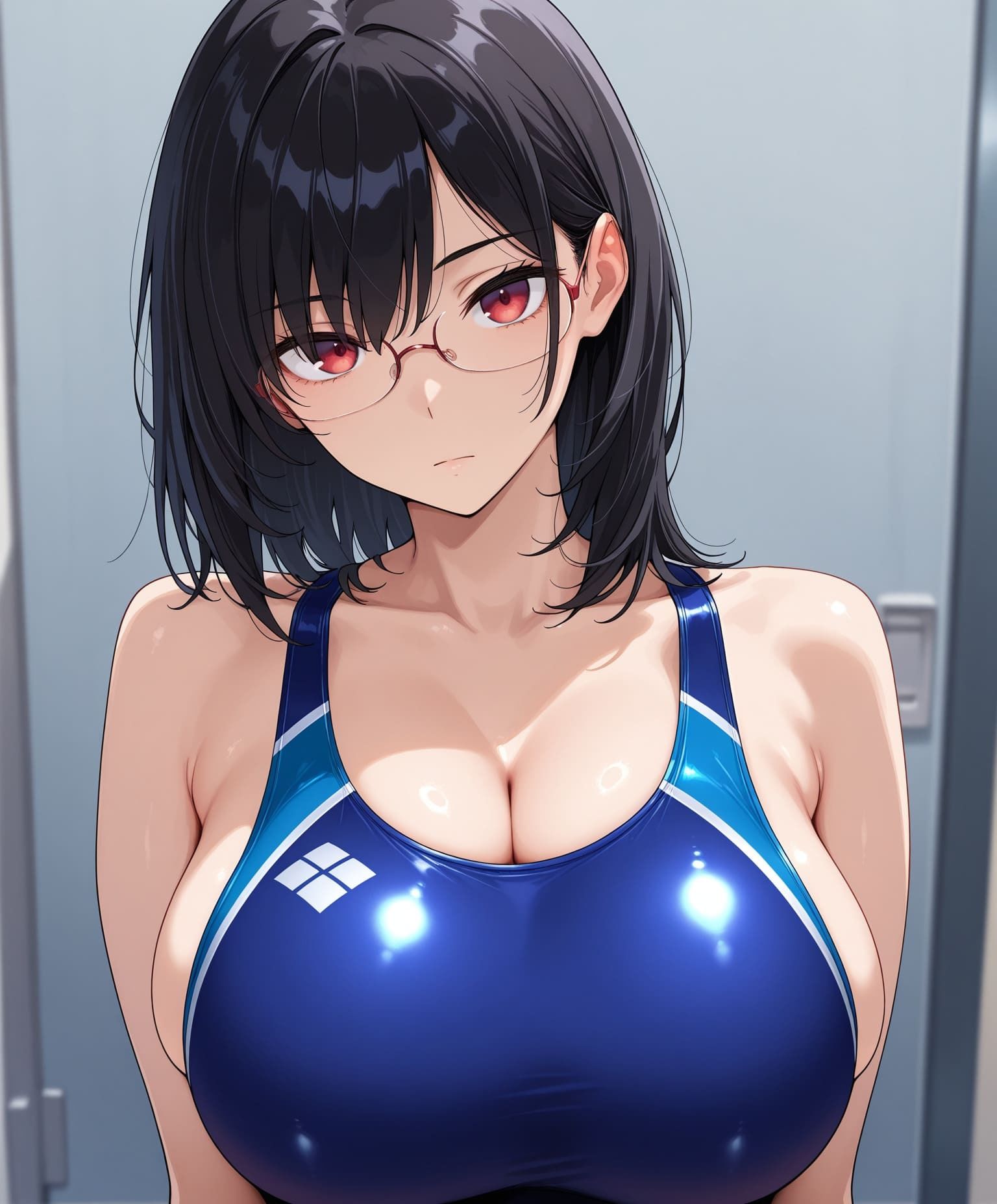 無感情爆乳メガネちゃんと汗だくセックスするまで サンプル5ページ目