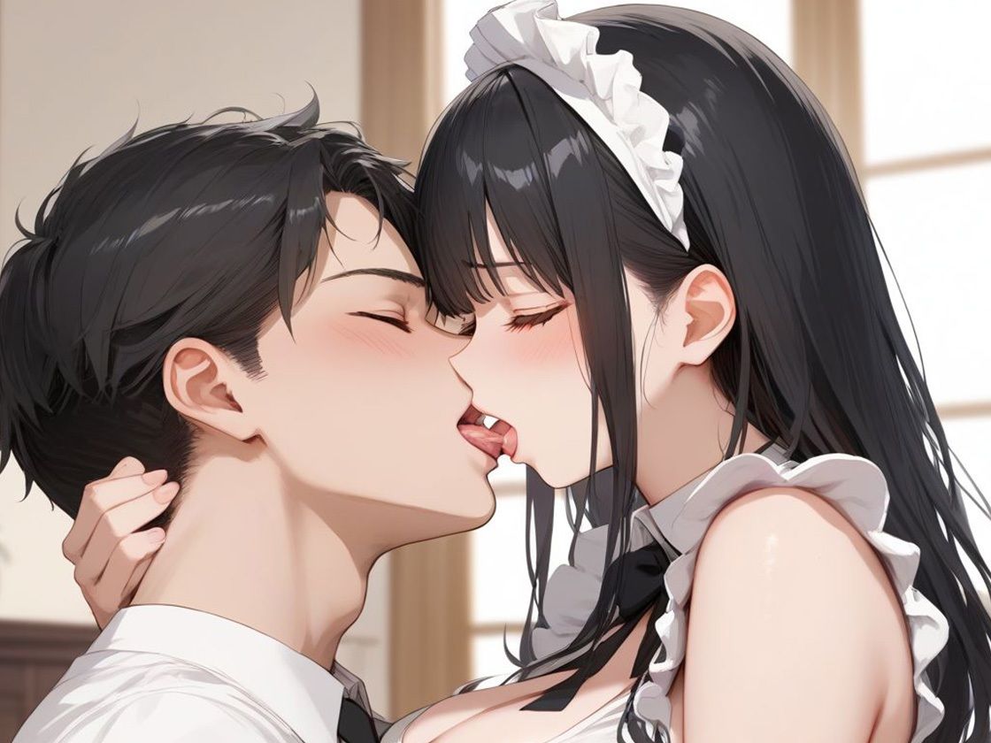 爆乳メイドのご奉仕SEX サンプル1ページ目