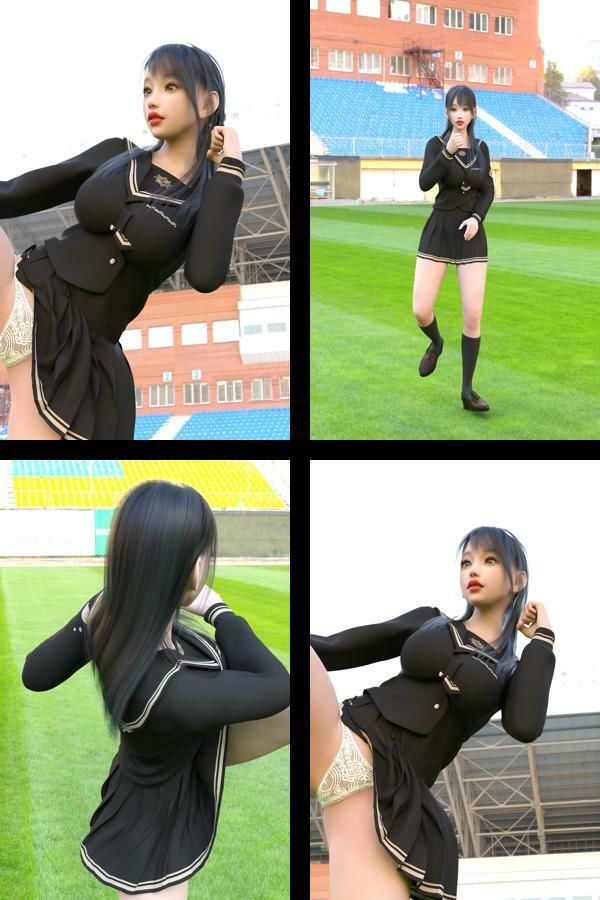 最強の着エロモデル『西陣郁奈（にしじんかな）』の学生服写真集 Temptation-03 サンプル1ページ目
