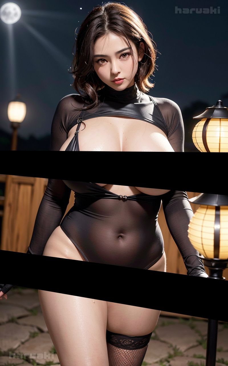 【AIグラビア巨乳美女写真集】Vol.27むっちり忍びの天使さん サンプル2ページ目