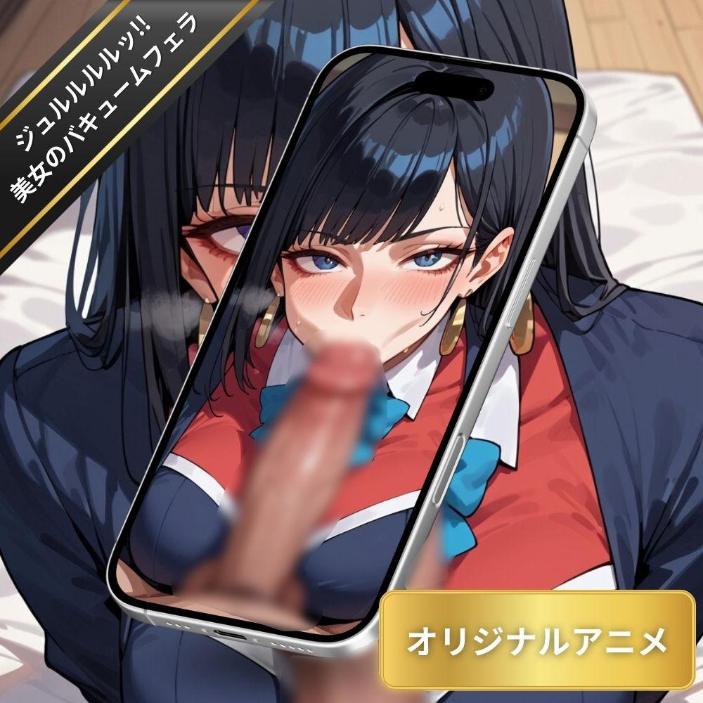 【変態エロアニメ】ジュルルルルッ！！ンゴッ、ンゴッ！！美女のバキュームフェラ・ぶっかけ顔射・口内射精 サンプル7ページ目