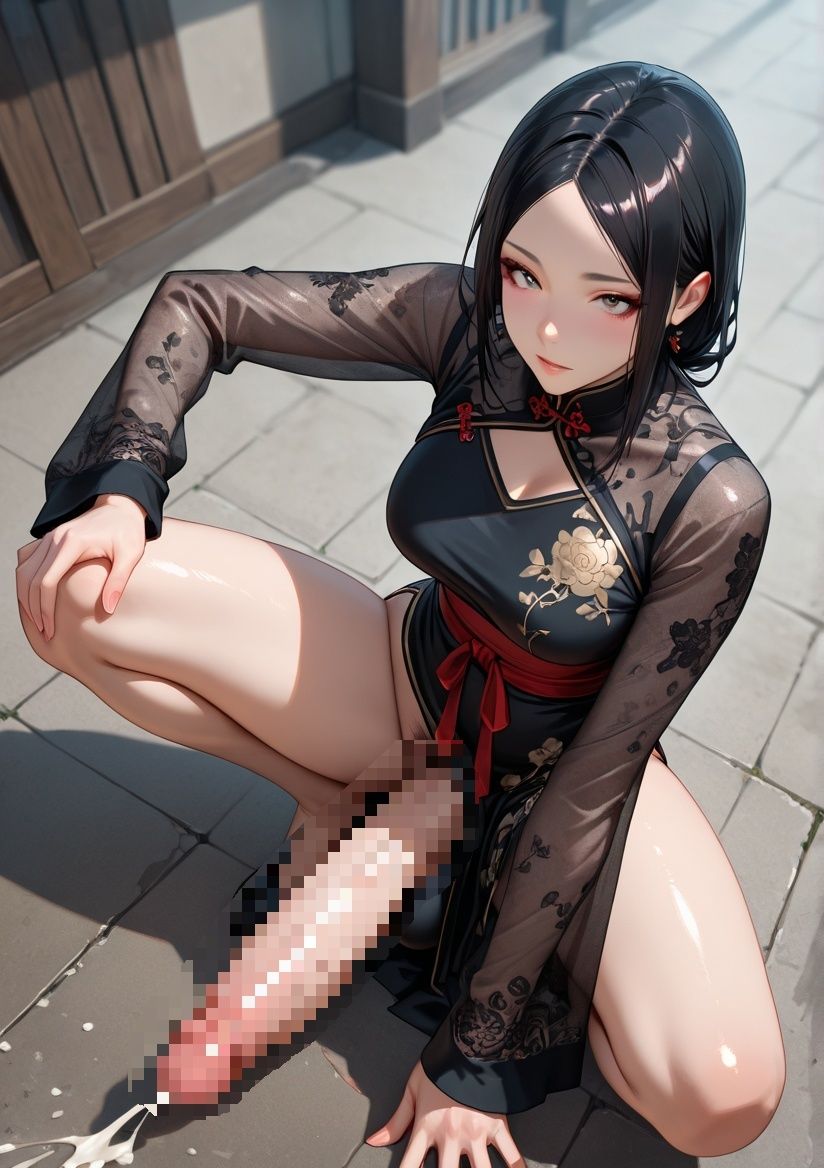 ふたなりコスプレ写真集 チャイナドレス編 サンプル2ページ目