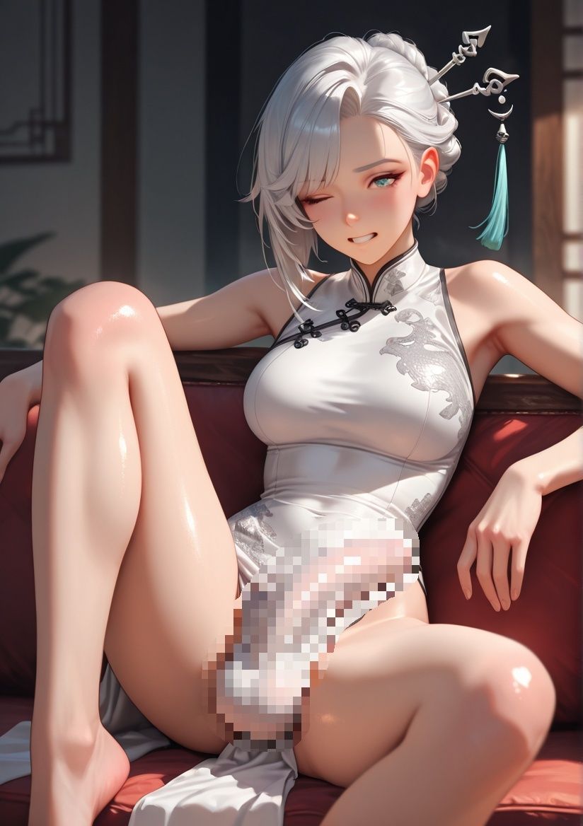 ふたなりコスプレ写真集 チャイナドレス編 サンプル5ページ目