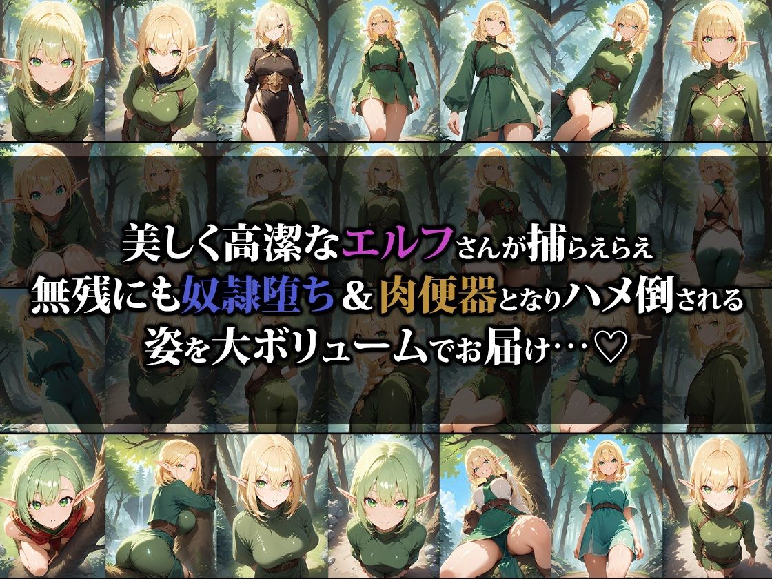高潔エルフさん奴●落ちして肉便器にされてしまう サンプル1ページ目