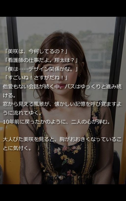 【官能小説型写真集】バス停で出会った幼なじみ〜10年ぶりの再会が運命を変える夏物語（全189ページ） サンプル4ページ目