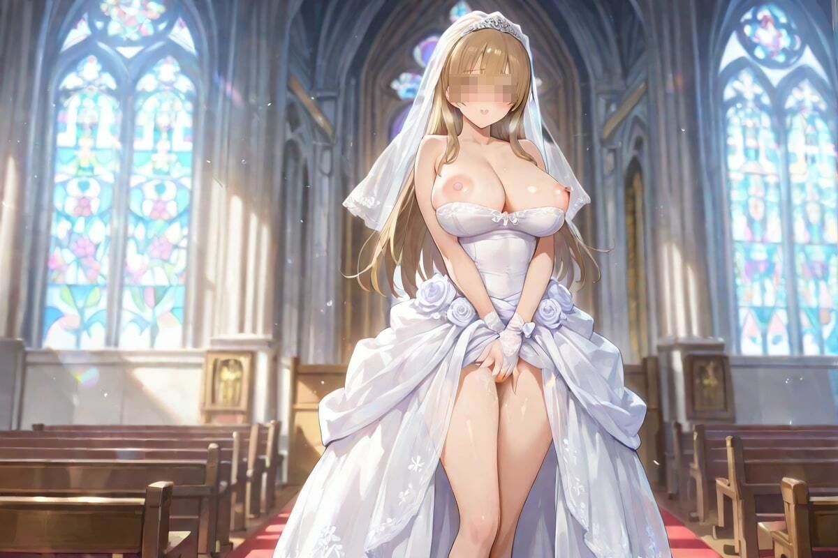 挑発する花嫁  〜はだけたドレスの誘惑〜 サンプル4ページ目