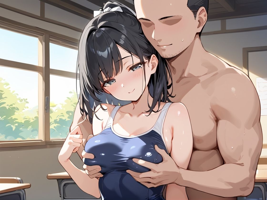 おじさん大好き！ スク水女子校生の放課後 サンプル2ページ目