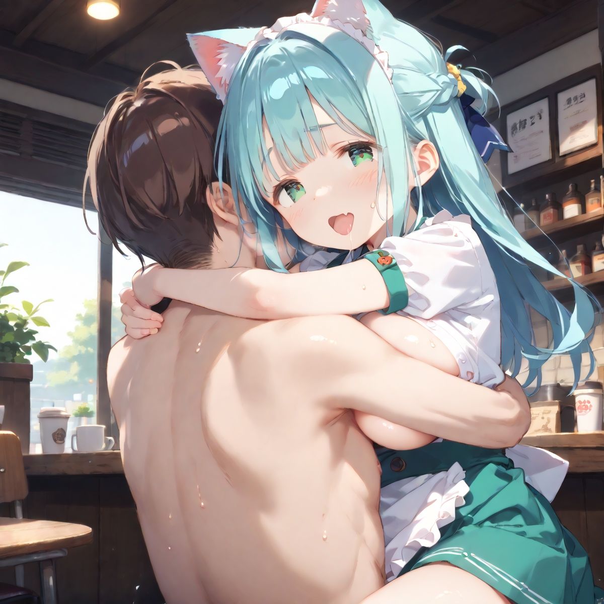 【PART7】猫カフェに行ったら猫耳っ娘のいちゃらぶ接客に沼った サンプル2ページ目