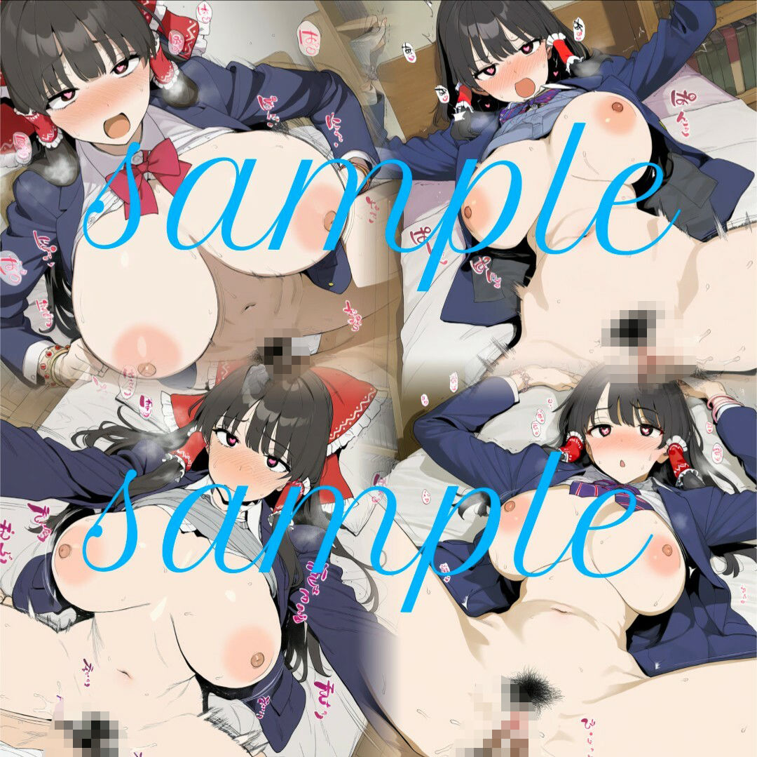 ハメ撮りえろ動画in図書館｛40｝〜学生服の巫女との放課後〜 サンプル5ページ目