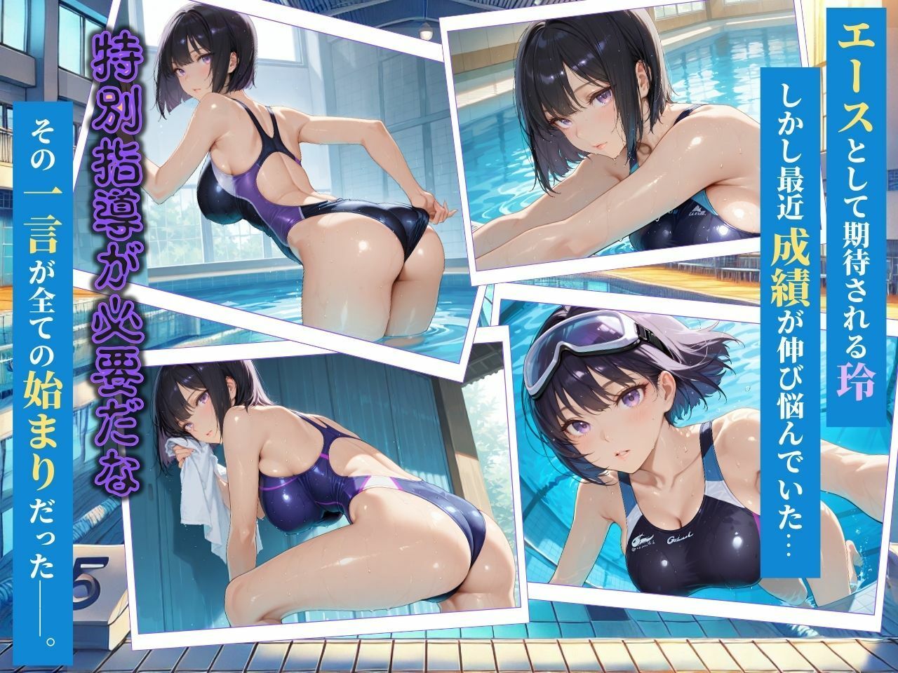 クールな水泳部女子校生を性指導 サンプル2ページ目