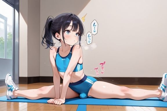 ヨガ中にエッチな事をする男の娘 サンプル2ページ目