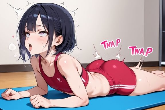 ヨガ中にエッチな事をする男の娘 サンプル3ページ目