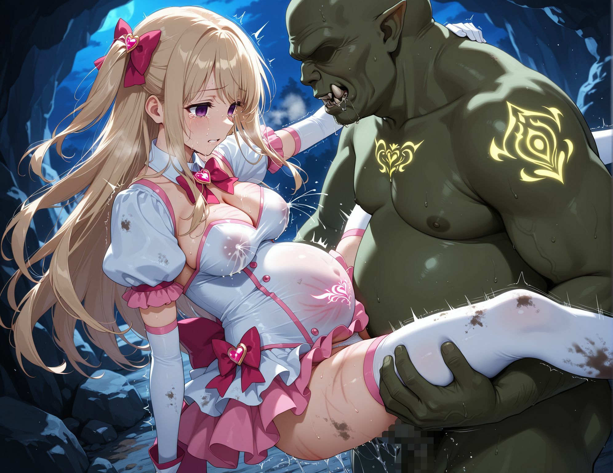 敗北魔法少女忌避受胎_03 サンプル8ページ目