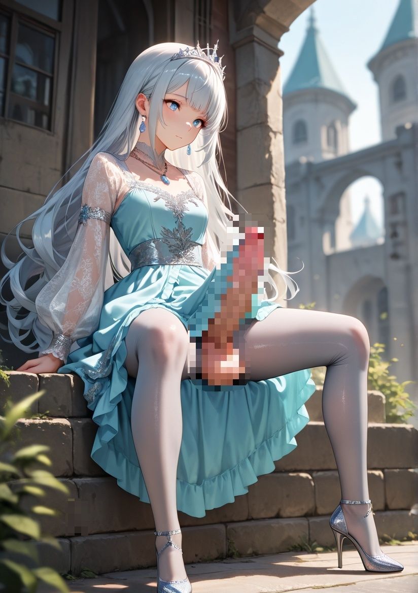ふたなりコスプレ写真集 ロ○ータファッション編 サンプル1ページ目