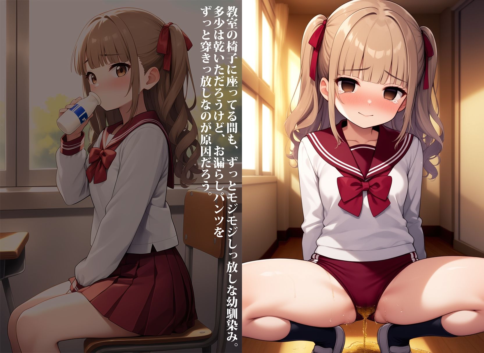 ツンデレ幼馴染を暗示でお漏らし調教中 サンプル3ページ目