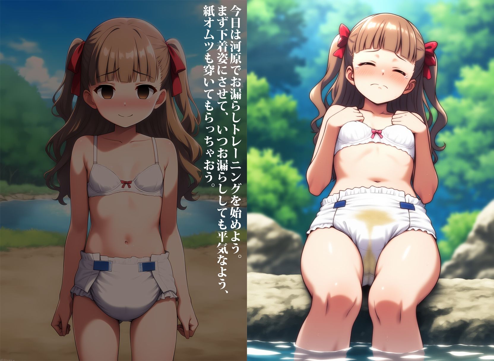 ツンデレ幼馴染を暗示でお漏らし調教中 サンプル6ページ目