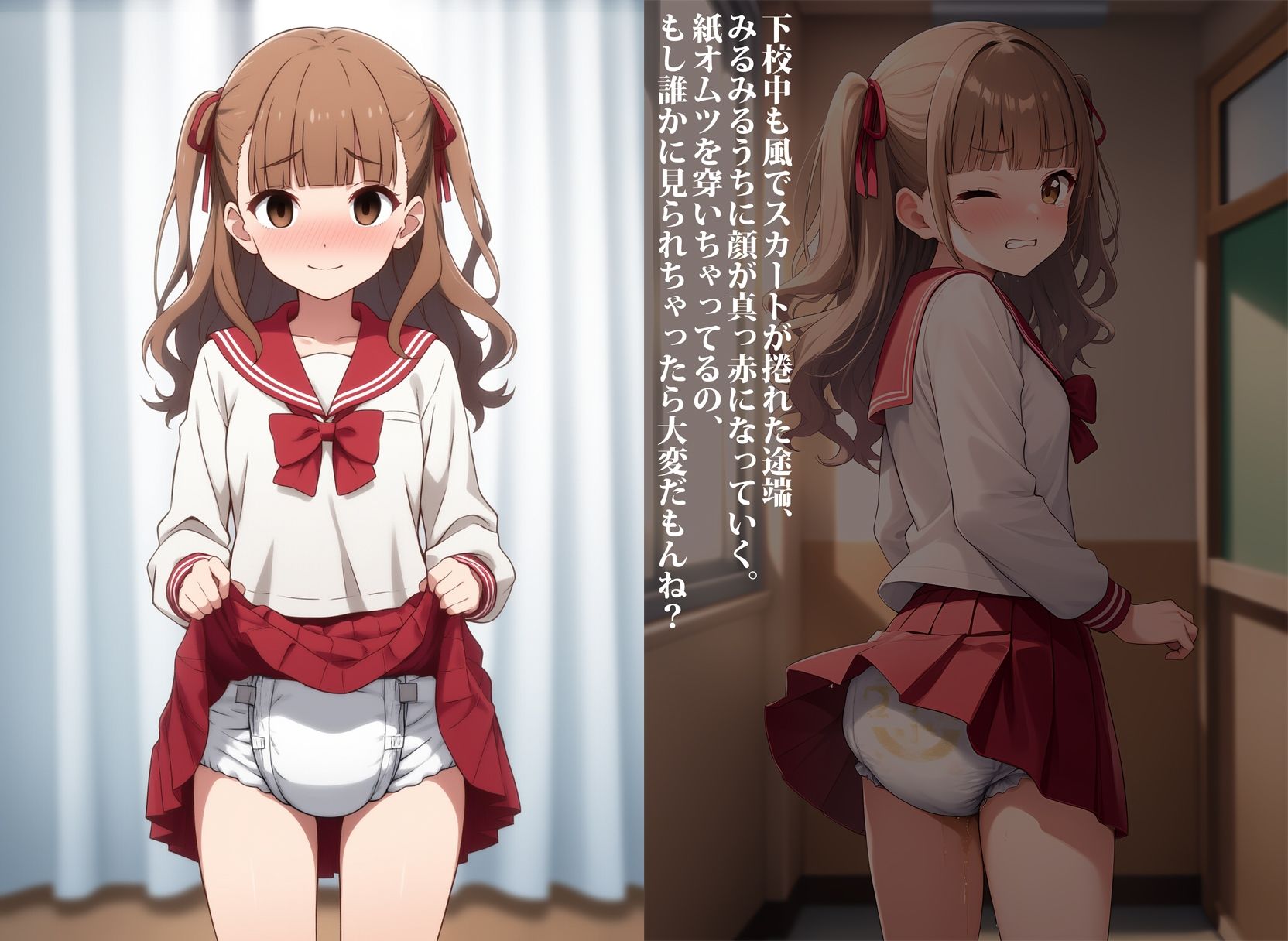 ツンデレ幼馴染を暗示でお漏らし調教中 サンプル8ページ目