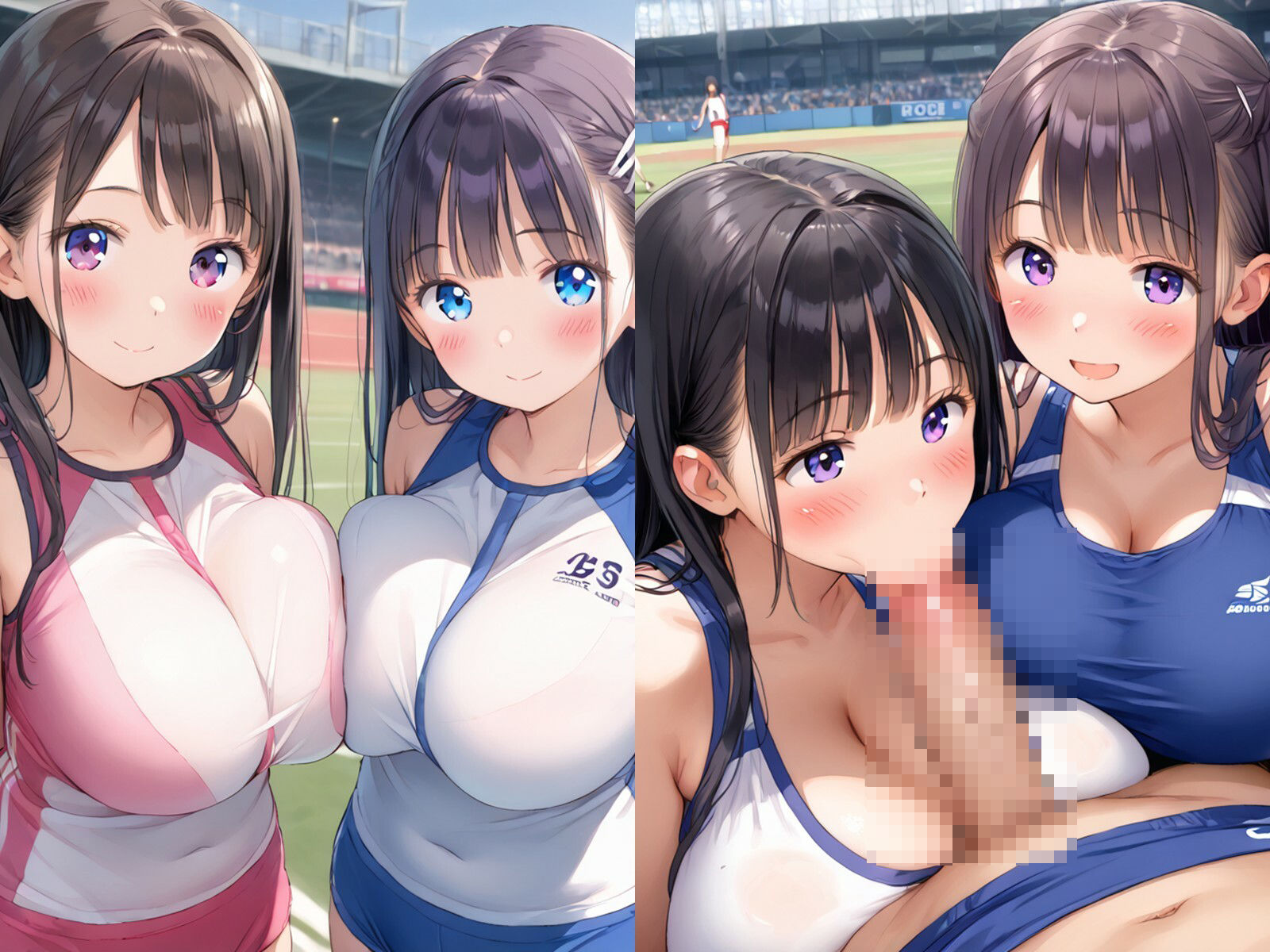 陸上部のJKとハーレムおまんこ サンプル1ページ目