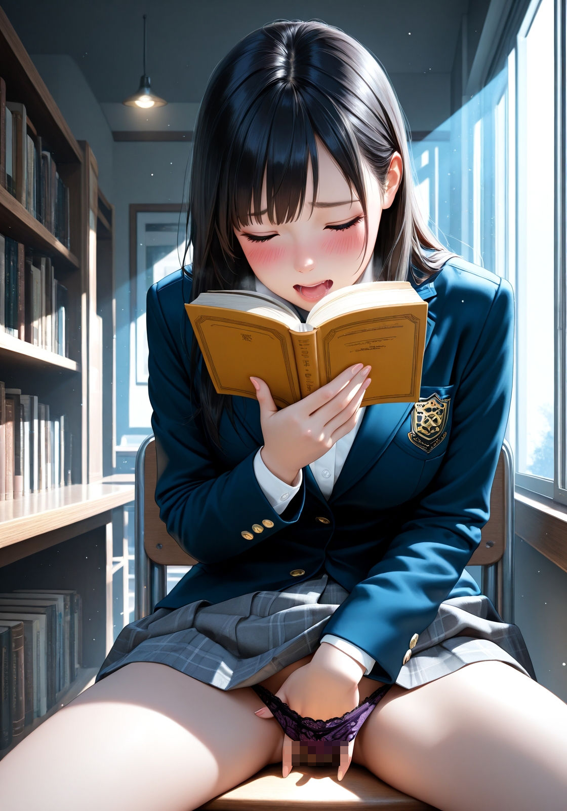 なにを読んでるんだろう 〜オナってない？〜 サンプル1ページ目
