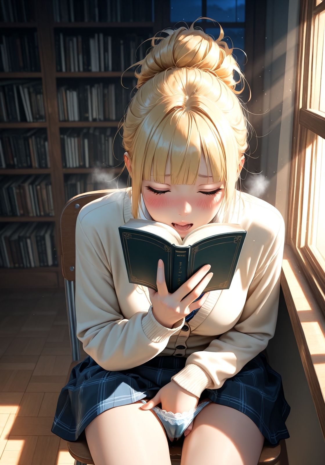 なにを読んでるんだろう 〜オナってない？〜 サンプル5ページ目