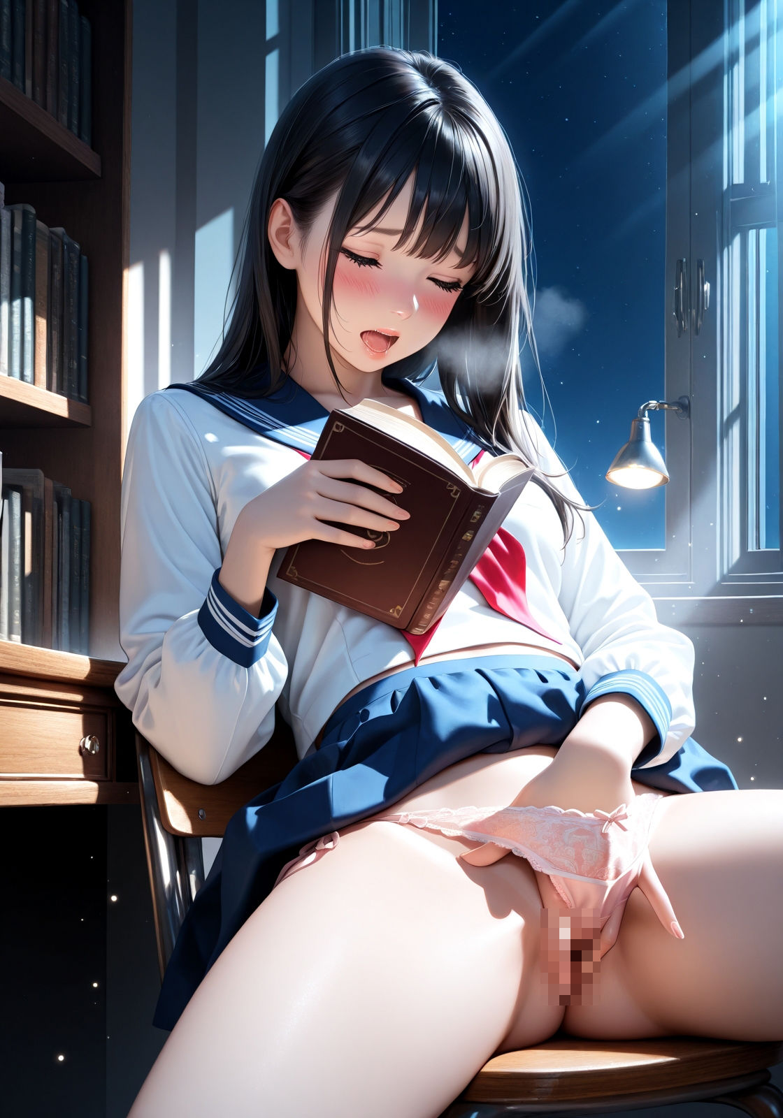 なにを読んでるんだろう 〜オナってない？〜 サンプル9ページ目