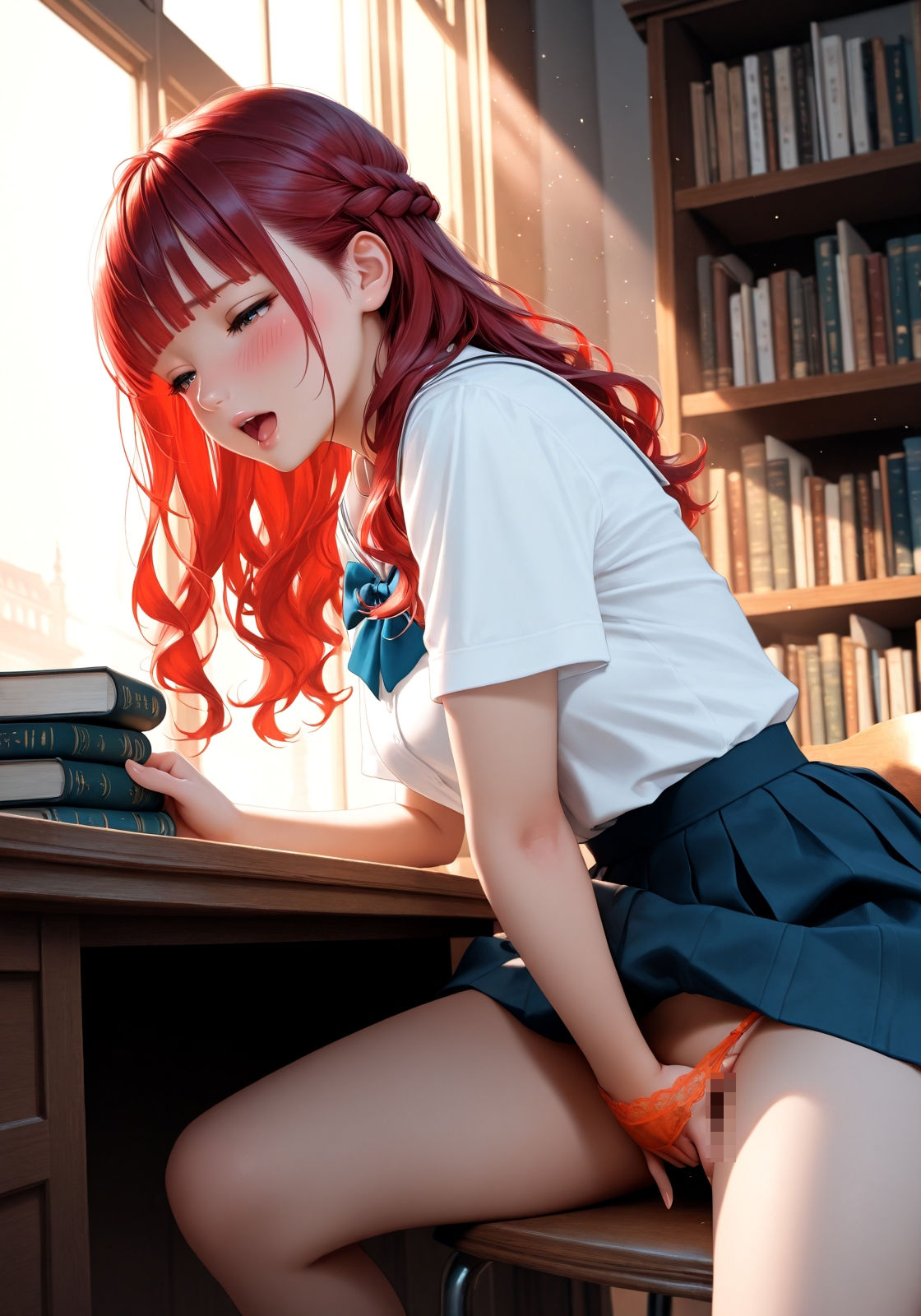 なにを読んでるんだろう 〜オナってない？〜 サンプル10ページ目