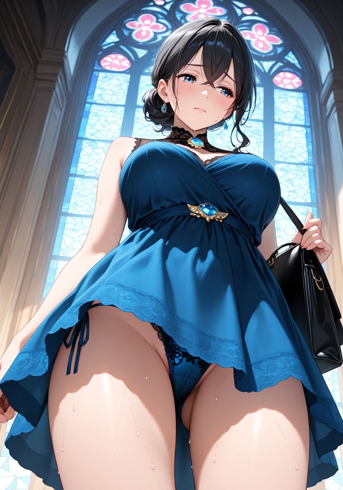 ローアングル透明人間視点パンチラ サンプル8ページ目
