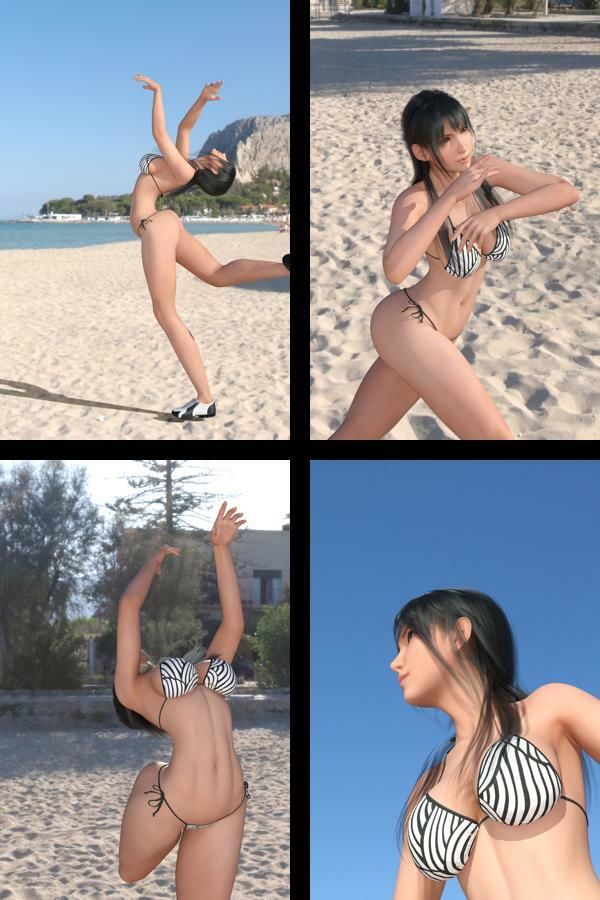 才色兼備の万能女性格闘家 霧島 愛唯のセクシー水着写真集-01 サンプル1ページ目