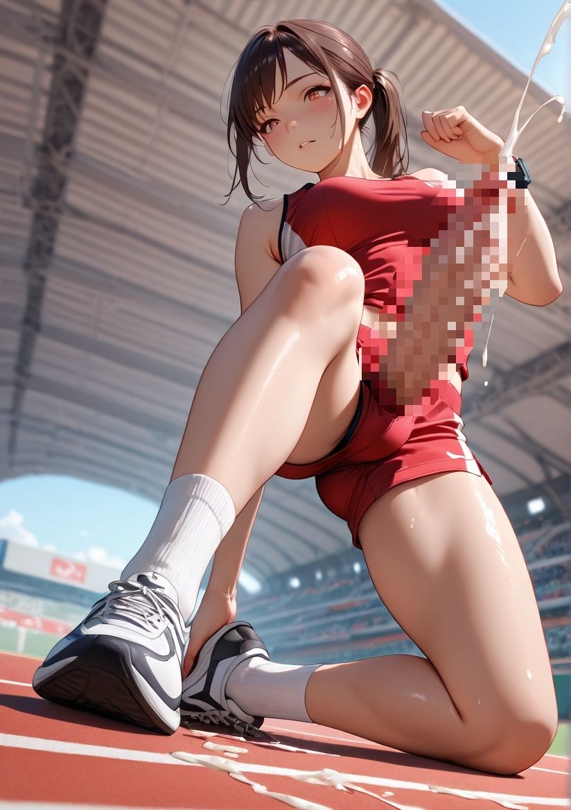 ふたなりコスプレ写真集 学園スポーツ編 サンプル1ページ目