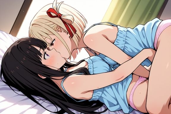 リ◯リスの2人が百合プレイ サンプル4ページ目