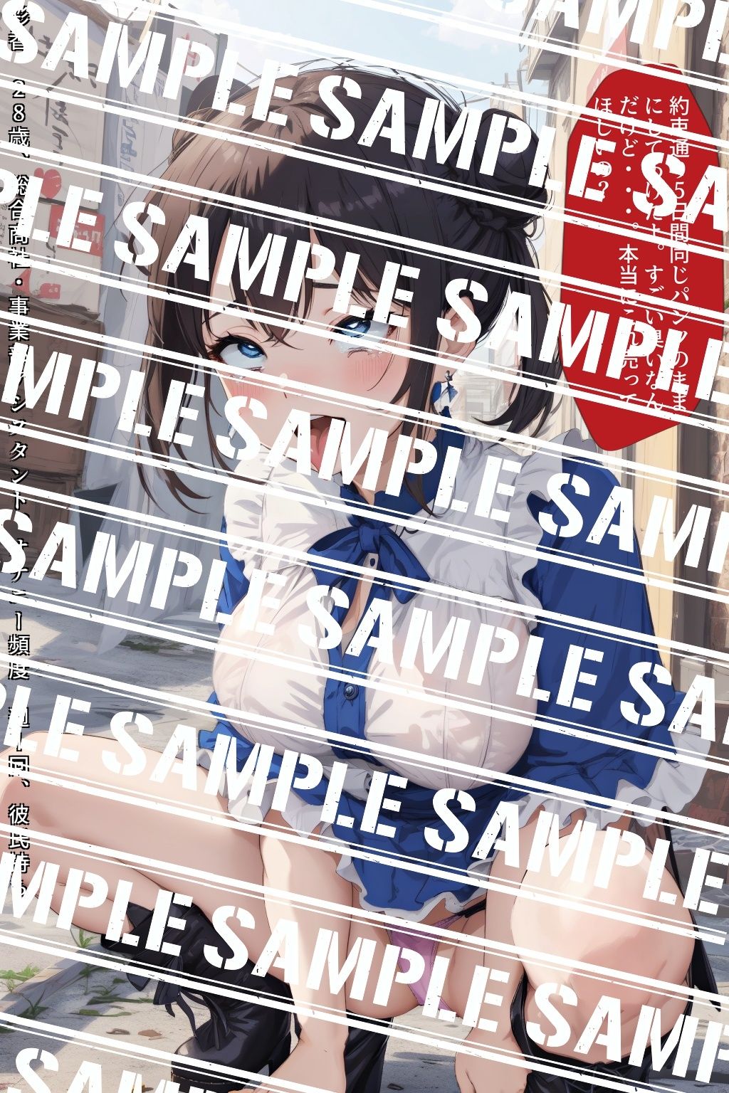 小型バイブをおマ●コの中に入れてアヘ顔露出する変態女_vol.1 サンプル1ページ目