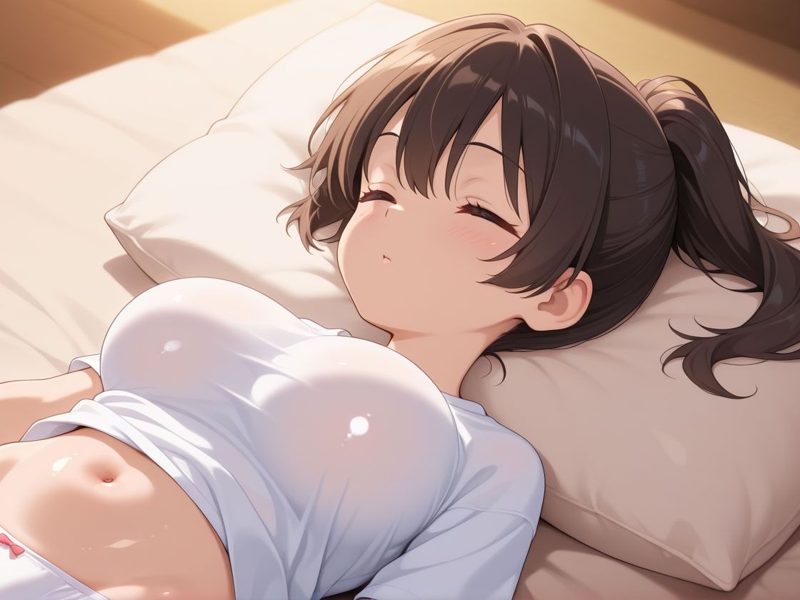 ミニマム巨乳の妹が泊まりに来たからバレるまでイタズラ中 サンプル1ページ目