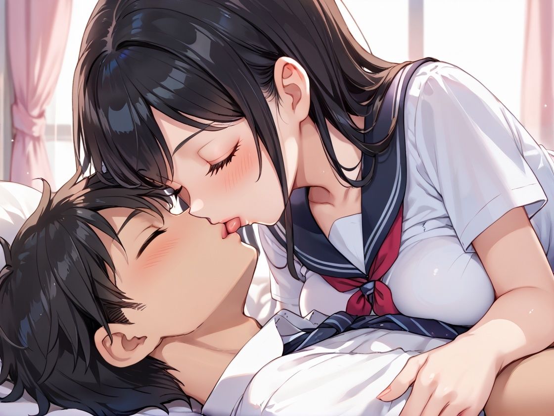 男子校に入学した爆乳痴女が毎日クラスメイトの精子を搾り取る サンプル2ページ目