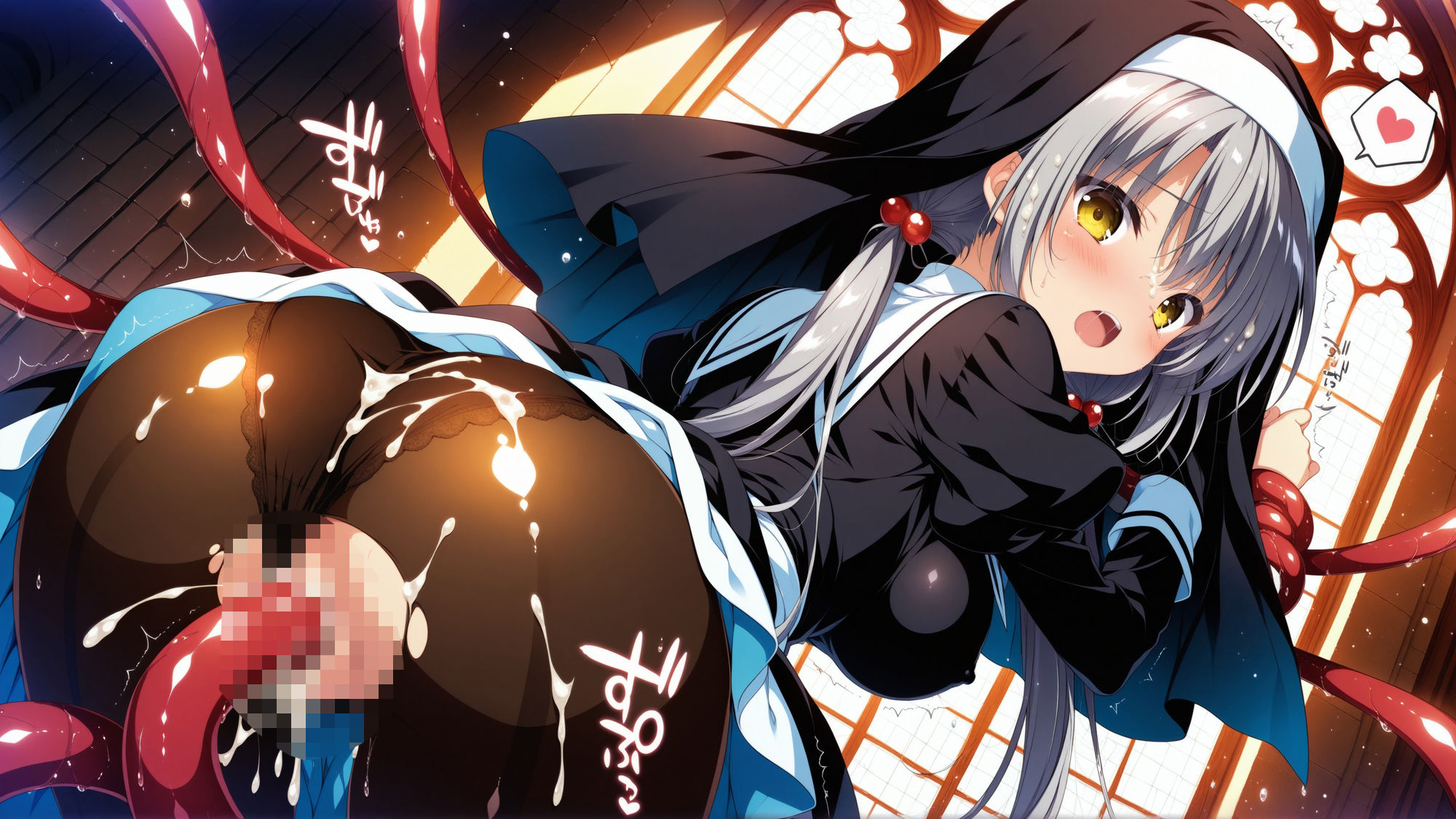 触手に囚われた少女達 〜シスター編〜 Vol.4 サンプル4ページ目