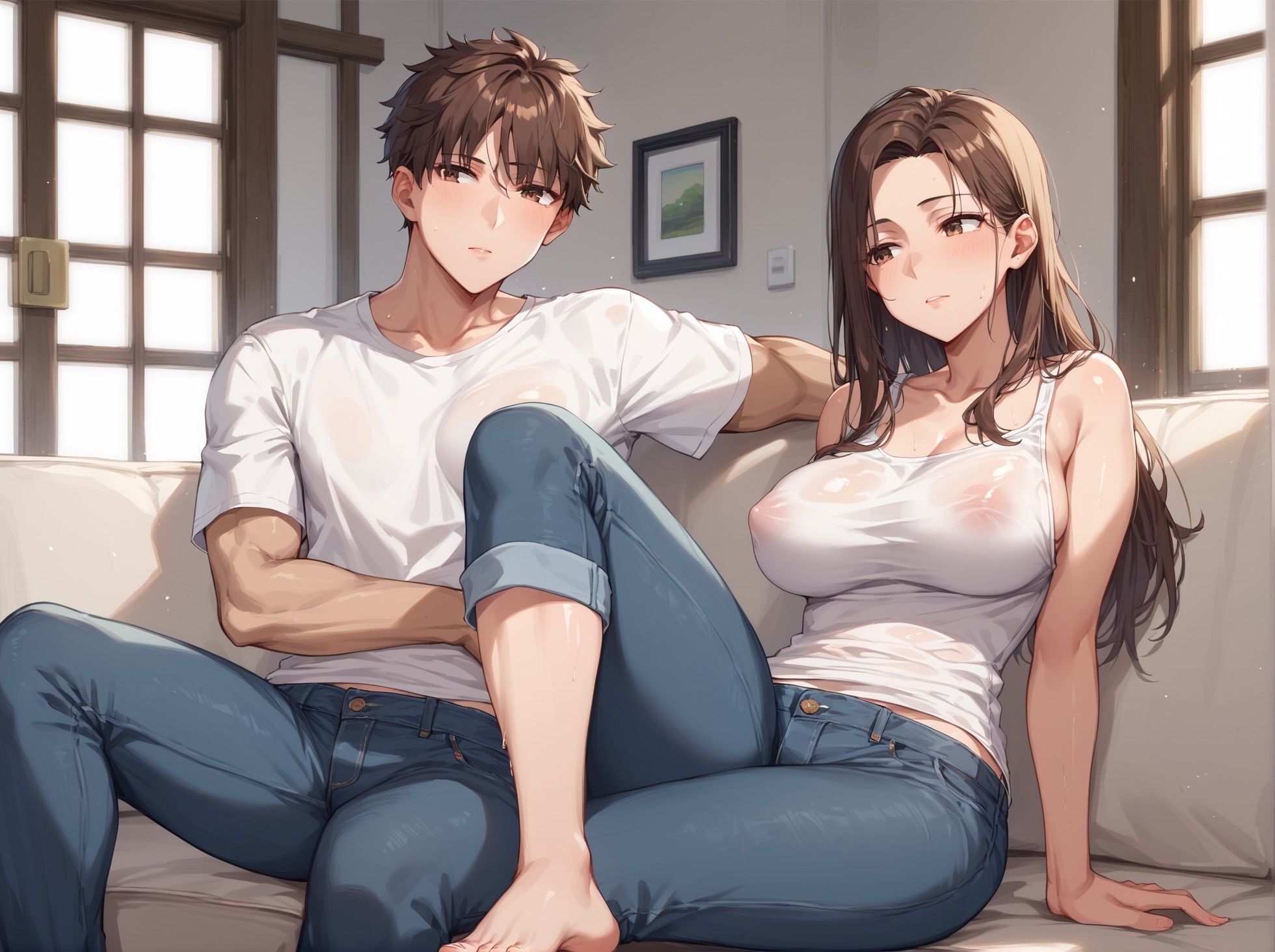 ＜人妻物語＞近所の淫行人妻を孕ませまくる！ サンプル3ページ目
