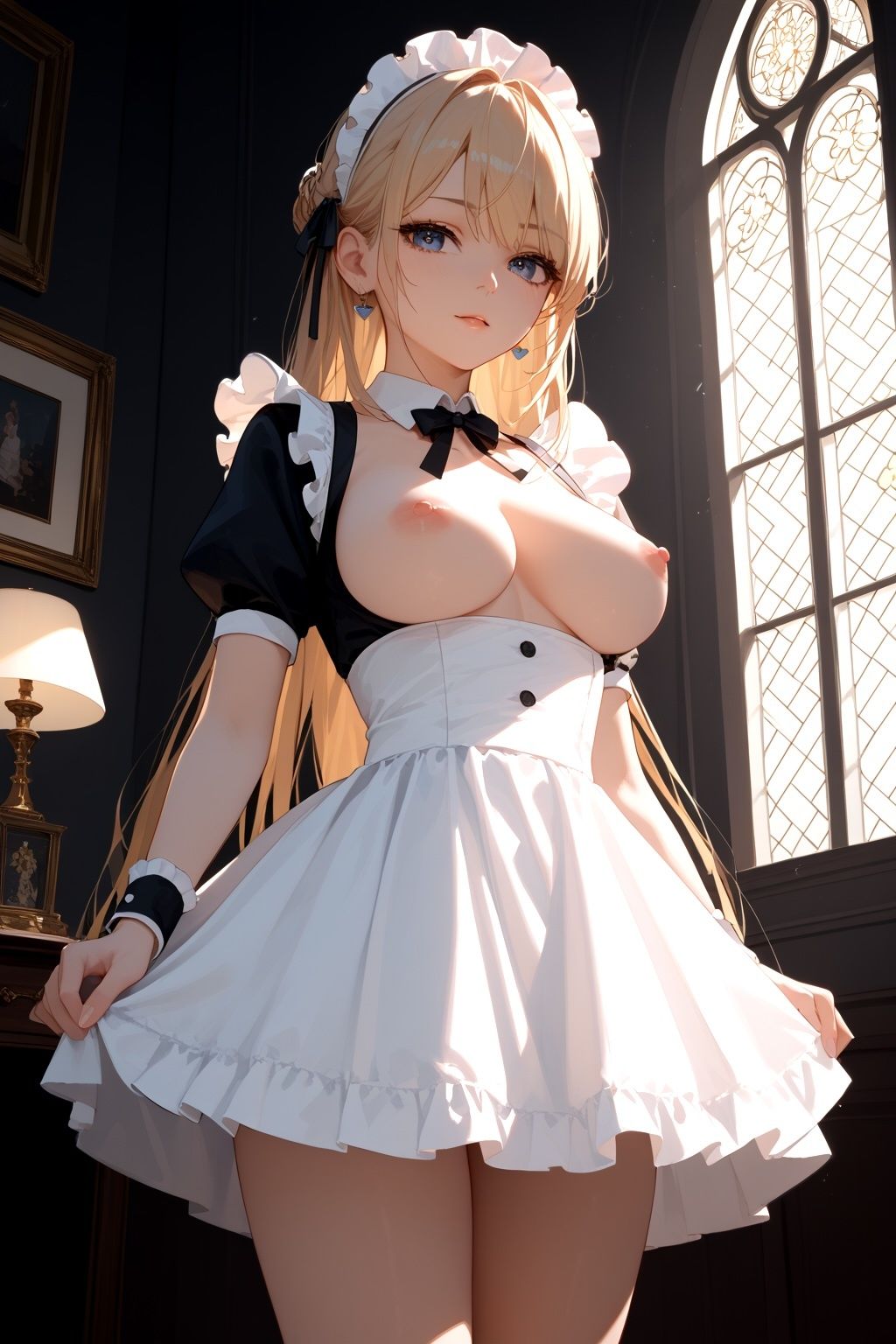 メイドがご主人様だけに魅せる大胆な姿！ サンプル2ページ目